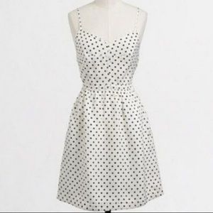 J. Crew Spaghetti Strap Polka Dot Dress